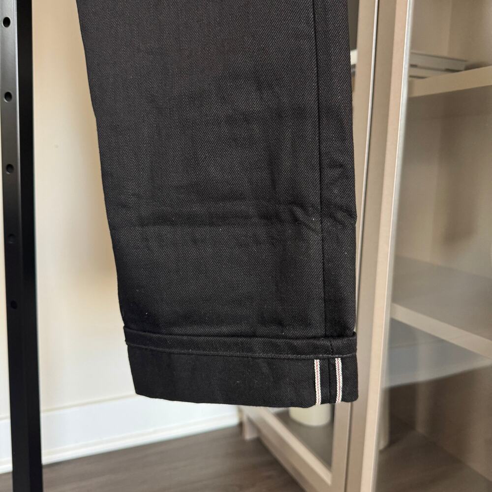 3sixteen Japanese Selvedge Double Black Denim Jeans 34 NEW Classic Tapered - Picture 4 of 7